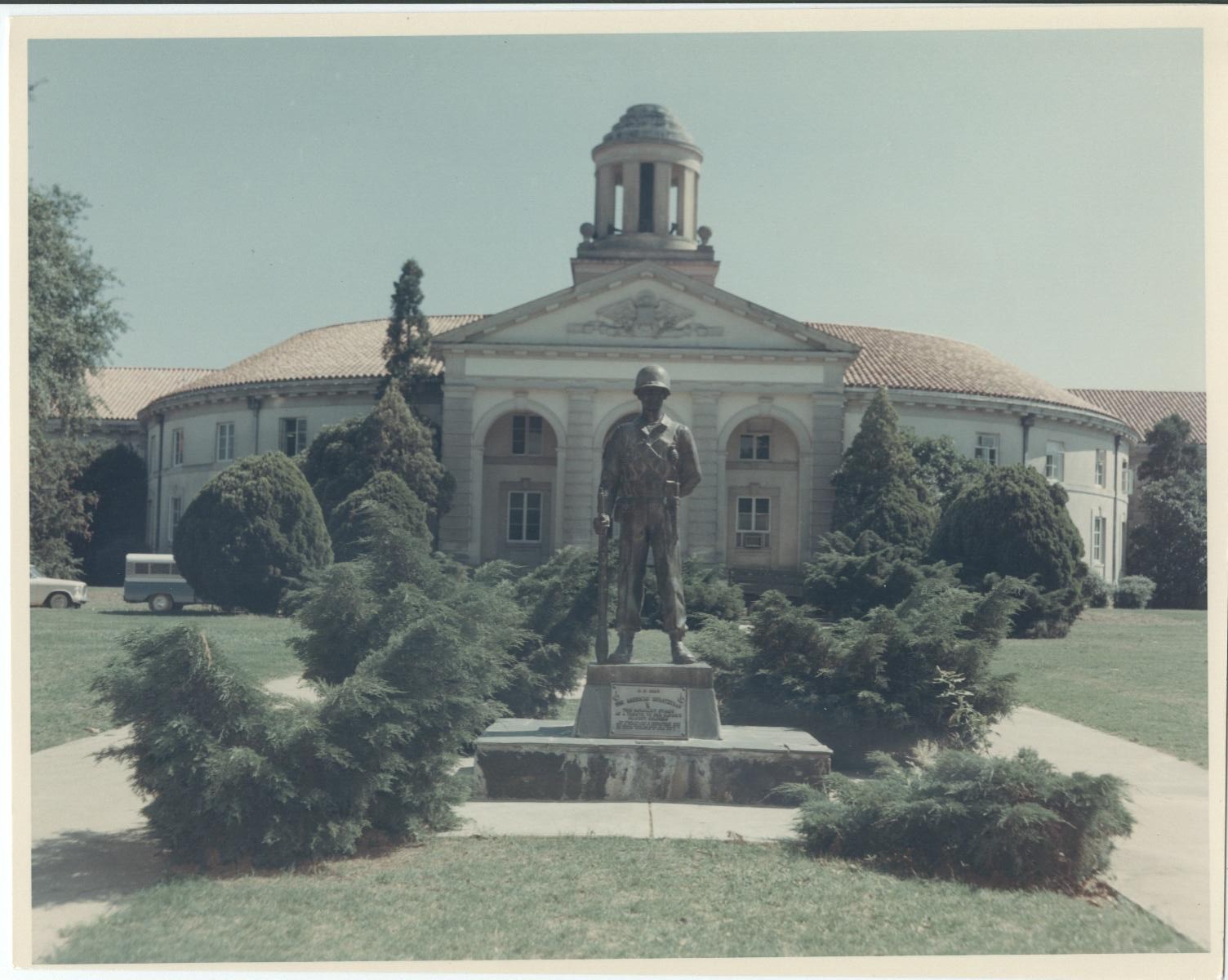 47-Statue in front of bldg 35 in 1981